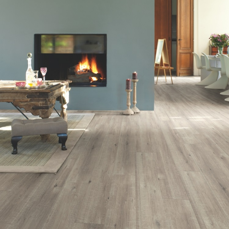 Quick-Step Impressive Saw Cut Oak Grey Laminate Flooring